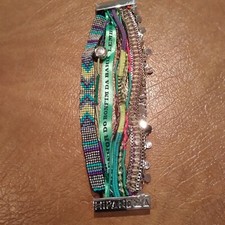 Magnifique Bracelet HIPANEMA brésilien NEUF ton vert