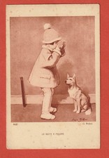 CPA - ILLUSTRATEUR - GEORGES REDON - FILLETTE ET SON CHIEN