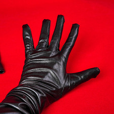 Emaille Longs Cuir Gants Fête