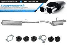 Échappement central + silencieux Peugeot 806 2.0 HDi 2000-02 171743 171744