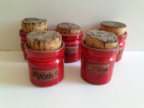 Série pots épices en - de,