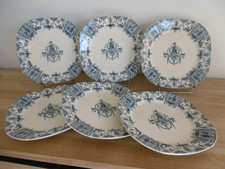 SIX ASSIETTES PLATES FAIENCE
