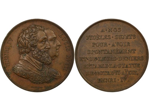 Louis xviii médaille - louis,