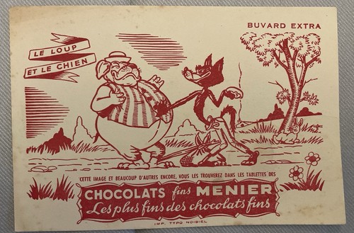 Buvard chocolats fins - buvard,