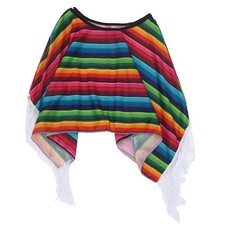  Costume de fête Costume mexicain pour enfants Cape mexicaine Halloween