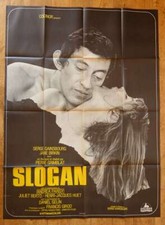 SLOGAN Serge Gainsbourg Jane Birkin original LARGE french movie poster '69