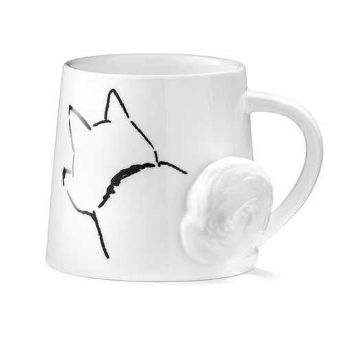 Mug chien queue - , 3d