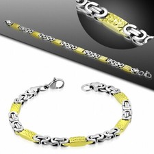 Bracelet homme acier argenté