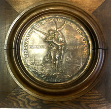 Plaque bronze H.Dubois/F.Barbedienne Tir de France encadrée