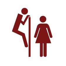 décoration toilette autocollant adhésif sticker