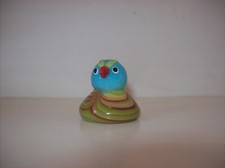 Originale figurine oiseau bleu miniature - Verre soufflé - Pâte de verre