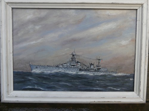 Peinture bateau croiseur - peinture, ex