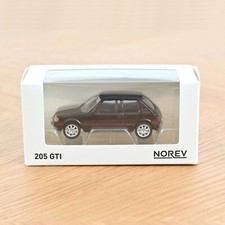 Peugeot 205 GTI Noir 1988 1/64 Norev 3 Inches Neuf Boite Carton