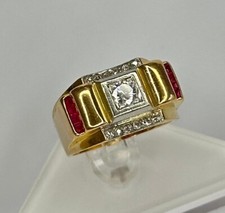 Bague Tank en Or 18 K et