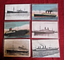 6 CPA MARINE PAQUEBOTS   LA FAYETTE  AMIRAL NIELLY ROCHAMBEAU  KAISER WILHEM