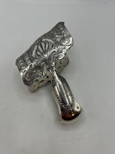 RARE PINCE A ASPERGES EN ARGENT MASSIF POINCON MINERVE 1 ER TITRE STYLE EMPIRE