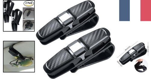 Porte lunettes noir avec - noir, clip