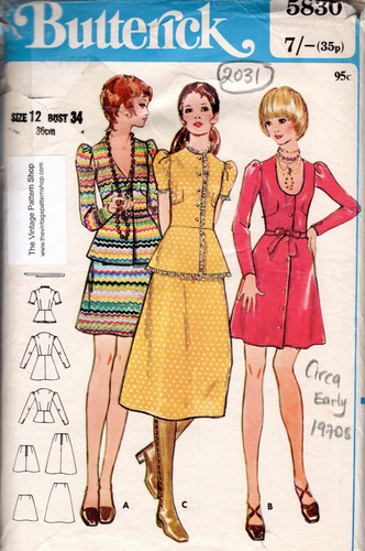 1970s vintage couture - couture, motif