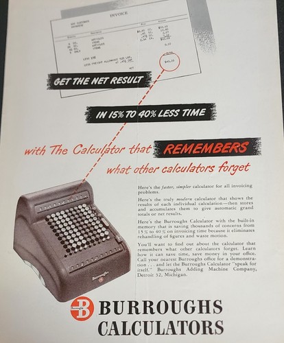 Burroughs adding machine - burroughs,