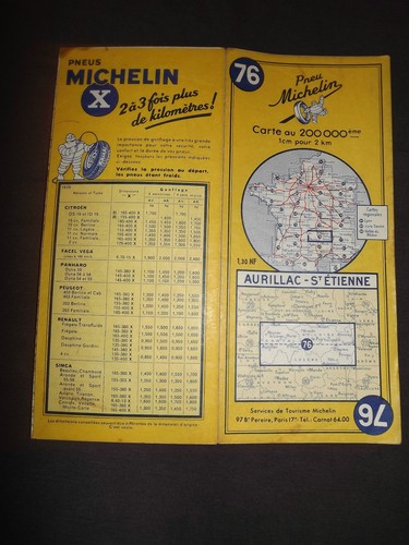 Carte michelin aurillac st - carte,