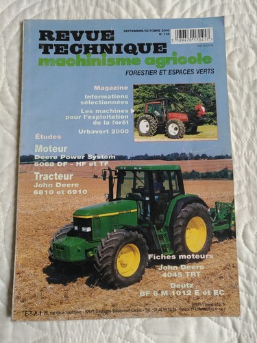 Revue technique tracteur john - revue,