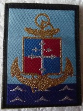 INSIGNE TISSU, PATCH MILITAIRE DE LA 9 BRIGADE D'INFANTERIE DE MARINE