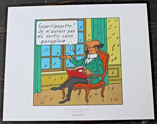 Litho libris tintin extrait - libris,