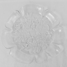 Plat De Service Floral En Verre Mikasa Bianca Vintage 12,5" - Décor Élégant