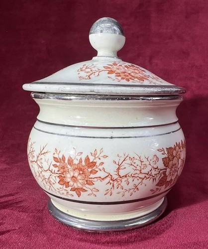 Pot couvert sucrier faience - pot,