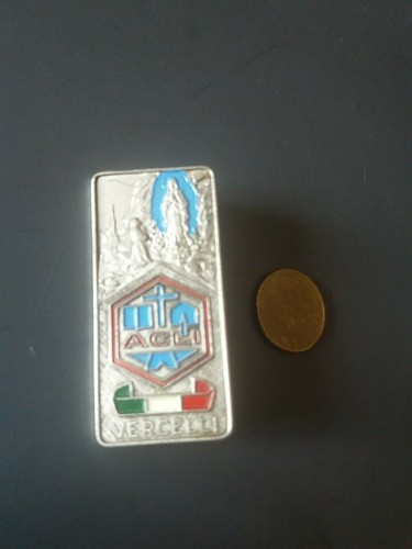 Arte sacra spilla acli madonna - arte,