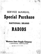 HUGE 1940's Western Auto Home Radio Service Manual 