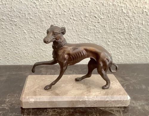 Levrier bronze art deco - art,