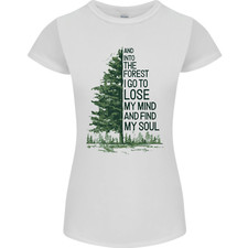 Dans La Forêt Vêtements De Plein Air Randonnée Femmes Coupe Petite T-Shirt