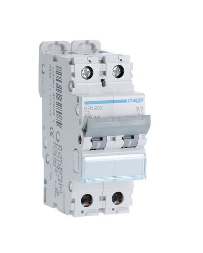 Disjoncteur nfn202 10ka - 2p, 6-10ka
