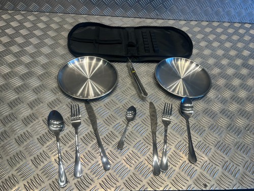 Kit vaisselle camping acier - kit,