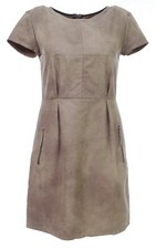 CHIPIE Robe Courte Femme marron imitation cuir simili daim Rainy Camel