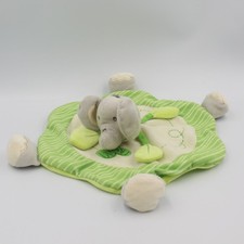 Doudou plat rond éléphant