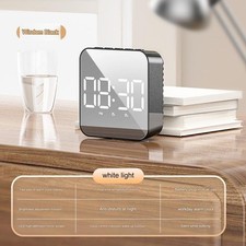 Réveil LED à piles horloge multifonction double option d'alimentation