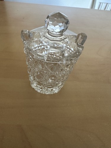 Ancien moutardier cristal - ancien,