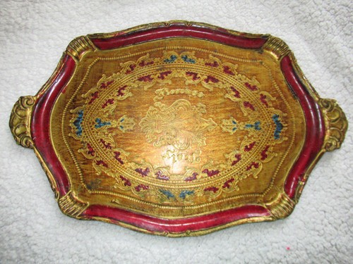 Ancien plateau florentin bois - ancien,