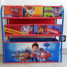 Pat Patrouille Étagère de rangement enfant pour jouets et livres, 6 Boîtes