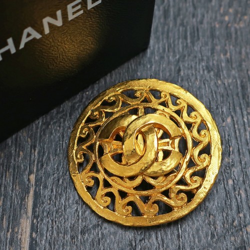 Broche broche ronde vintage