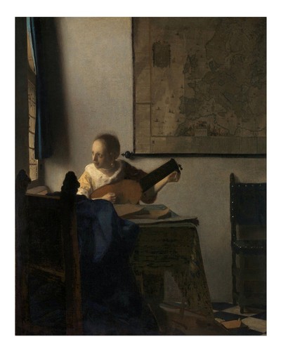 Vermeer joueuse luths art - joueuse, de