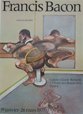 Francis BACON : Exposition 1977 - Affiche originale