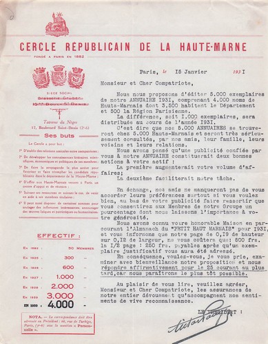 Paris cercle haute marne - 75,