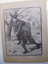 Gravure:guerre 14-18:  LES BEAUX GESTES,  AIDE A UN BLESSE PAR LUCIEN JONAS