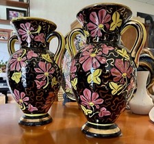 Ancien Céramiques CERART à MONACO Noir et Rose cerdazur/massier/vallauris... lot