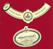 ALS65 Etiquette CRÉMANT D'ALSACE DOPFF BRUT "Au Moulin" à RIQUEWHIR 68