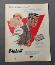 PUB PUBLICITE ANCIENNE ADVERT CLIPPING 240917 / VITABRILL  FIXANT OU SOUPLE 