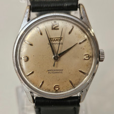 Montre Homme Vintage "TISSOT" Camping Automatic 1950 34 mm Ref 61006/1 17J Revis